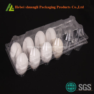 En vacío, formando un envase transparente de huevo de plástico blister